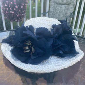 Vintage Early 1960s Fancy Sun Hat From Carson Pirie Scott and Company